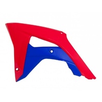 Rtech Red/Blue Radiator Shrouds for 2017-2020 Honda CRF450R 