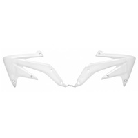Rtech White Radiator Shrouds for 2005-2007 Honda CRF450X 