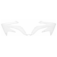 Rtech White Radiator Shrouds for 2008-2017 Honda CRF450X 
