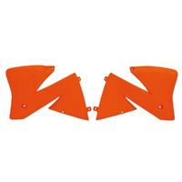 Rtech Orange Radiator Shrouds for 1998-2000 KTM 125 SX 
