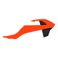 Rtech Orange/Black Radiator Shrouds for 2016-2023 KTM 65 SX 