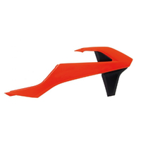 Rtech Orange/Black Radiator Shrouds for 2017-2018 KTM 300 XC 