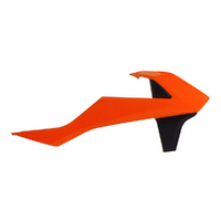 Rtech Orange/Black Radiator Shrouds for 2018-2024 KTM 85 SX 