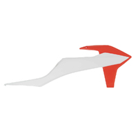 Rtech KTM 500XCFW 2020-2021 White / Orange Radiator Shrouds
