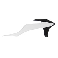 Rtech White/Black Radiator Shrouds for 2019-2022 KTM 250 SX 