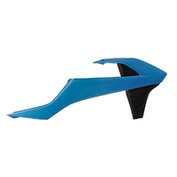 Rtech Vintage Light Blue/Black Radiator Shrouds for 2017-2019 KTM 125 EXC 