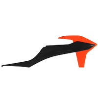 Rtech Black/Orange Radiator Shrouds for 2019-2022 KTM 250 XC 
