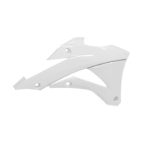 Rtech White Radiator Shrouds for 2014-2018 Kawasaki KX85L 