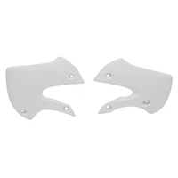 Rtech White Radiator Shrouds for 2011-2023 Kawasaki KX65 