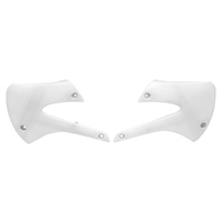 Rtech White Radiator Shrouds for 1998-2000 Kawasaki KX80 