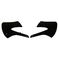 Rtech Black Radiator Shrouds for 1998-2000 Kawasaki KX80L 