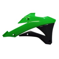 Rtech Green Radiator Shrouds for 2014-2021 Kawasaki KX100 
