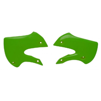 Rtech Green Radiator Shrouds for 2001-2024 Kawasaki KX65 