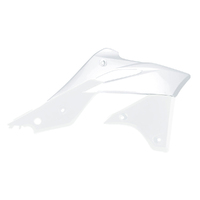 Rtech White Radiator Shrouds for 2013-2016 Kawasaki KX250F 