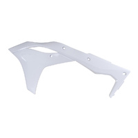 Rtech White Radiator Shrouds for 2017-2018 Kawasaki KX250F 