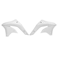 Rtech White Radiator Shrouds for 2006-2008 Kawasaki KX450F 