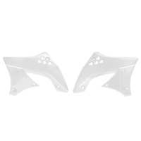 Rtech White Radiator Shrouds for 2009-2011 Kawasaki KX450F 
