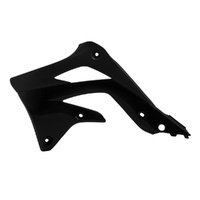 Rtech Black Radiator Shrouds for 2012-2015 Kawasaki KX450F 