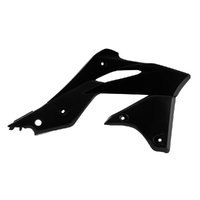 Rtech Black Radiator Shrouds for 2013-2016 Kawasaki KX250F 