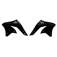 Rtech Black Radiator Shrouds for 2006-2008 Kawasaki KX250F 