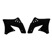 Rtech Black Radiator Shrouds for 2009-2012 Kawasaki KX250F 