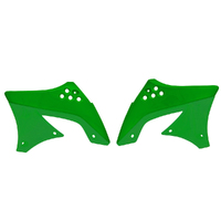 Rtech Green Radiator Shrouds for 2009-2011 Kawasaki KX450F 