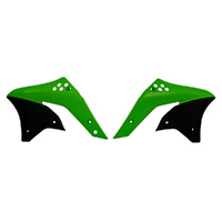 Rtech Green/Black -2007 Radiator Shrouds for 2006-2008 Kawasaki KX250F 