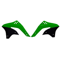 Rtech Green/Black -2007 Radiator Shrouds for 2006-2008 Kawasaki KX450F 
