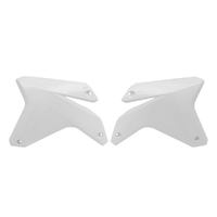 Rtech White Radiator Shrouds for 2005-2006 Suzuki RMZ450 