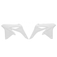 Rtech White Radiator Shrouds for 2010-2018 Suzuki RMZ250 