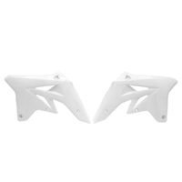 Rtech White Radiator Shrouds for 2007-2009 Suzuki RMZ250 