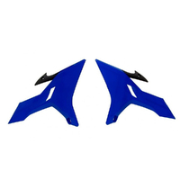 Rtech Revolution Blue/Black Radiator Shrouds for 2002-2014 Yamaha YZ250 