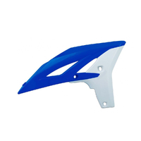 Rtech Blue/White Radiator Shrouds for 2010-2013 Yamaha YZ250F 
