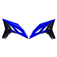 Rtech Blue/Black Radiator Shrouds for 2010-2013 Yamaha YZ250F 