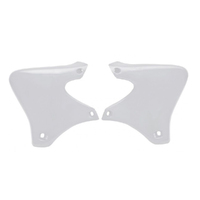 Rtech White Radiator Shrouds for 2001-2002 Yamaha YZ250F 