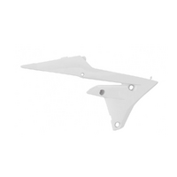 Rtech White Lower Radiator Shrouds for 2015-2019 Yamaha WR250F 