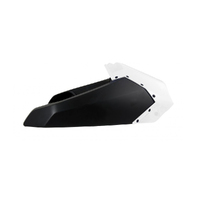 Rtech Black/White Upper Radiator Shrouds for 2015-2019 Yamaha YZ250FX 