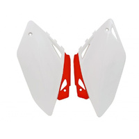 Rtech Red/White Side Panels for 2007-2008 Honda CRF450R 