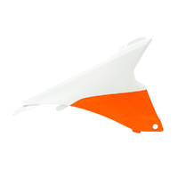 Rtech White/Orange Right Airbox Side Panel for 2015 KTM 250 SXF 