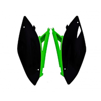 Rtech Black/Green Side Panels for 2009-2011 Kawasaki KX450F 