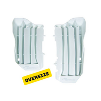 Rtech White Oversized Radiator Louvers for 2017-2020 Honda CRF450RX 