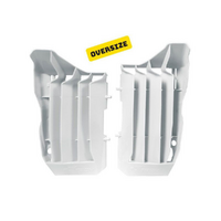 Rtech White Oversized Radiator Louvers for 2019 Honda CRF250RX 