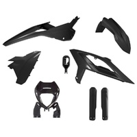 Rtech Black Plastic Kit with Headlight Surround & Fork Protectors for 2023 Beta RR480 4T 