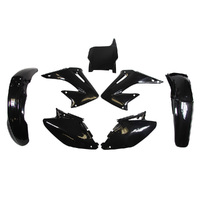 Rtech Honda Black Plastic Kit CR125R 2004-2007