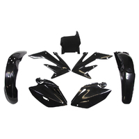 Rtech Black Plastic Kit for 2004-2005 Honda CRF250R 