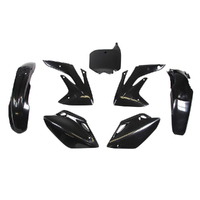 Rtech Black Plastic Kit for 2007-2021 Honda CRF150R 