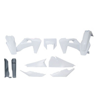 Rtech Plastic Kit with Headlight Surround & Fork Protectors for 2023 Husqvarna FE450 Heritage 