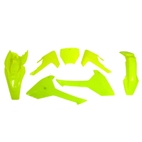 Rtech Neon Yellow Plastic Kit for 2017-2022 Husqvarna TC65 