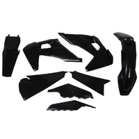 Rtech Black Plastic Kit for 2020 Husqvarna TE300i Jarvis Edition 