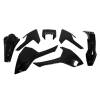 Rtech Black Plastic Kit with Headlight Surround for 2019 Husqvarna FE450 